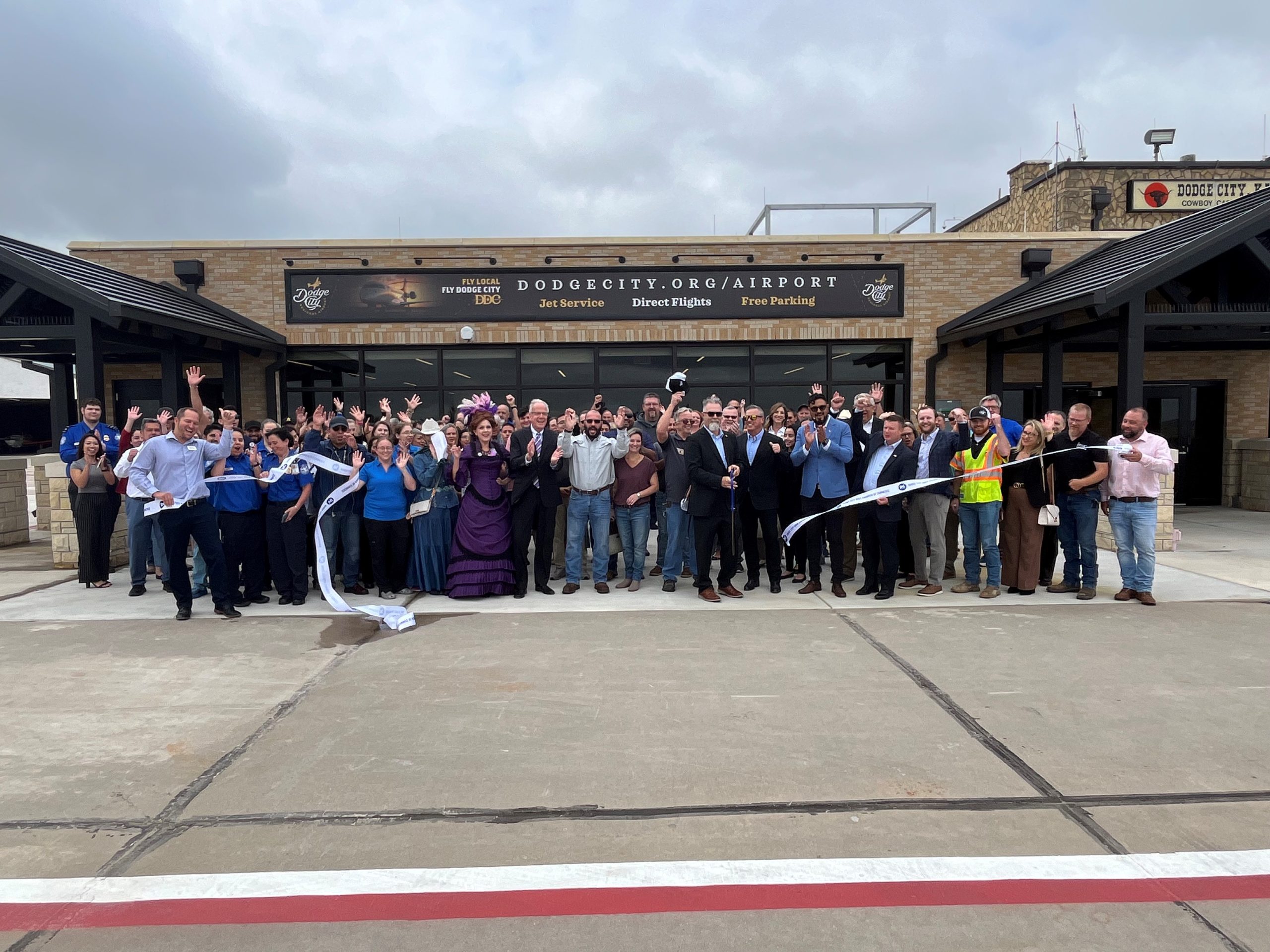 Dodge City Regional Airport ribbon cutting Aug. 28. (Courtesy photo.)