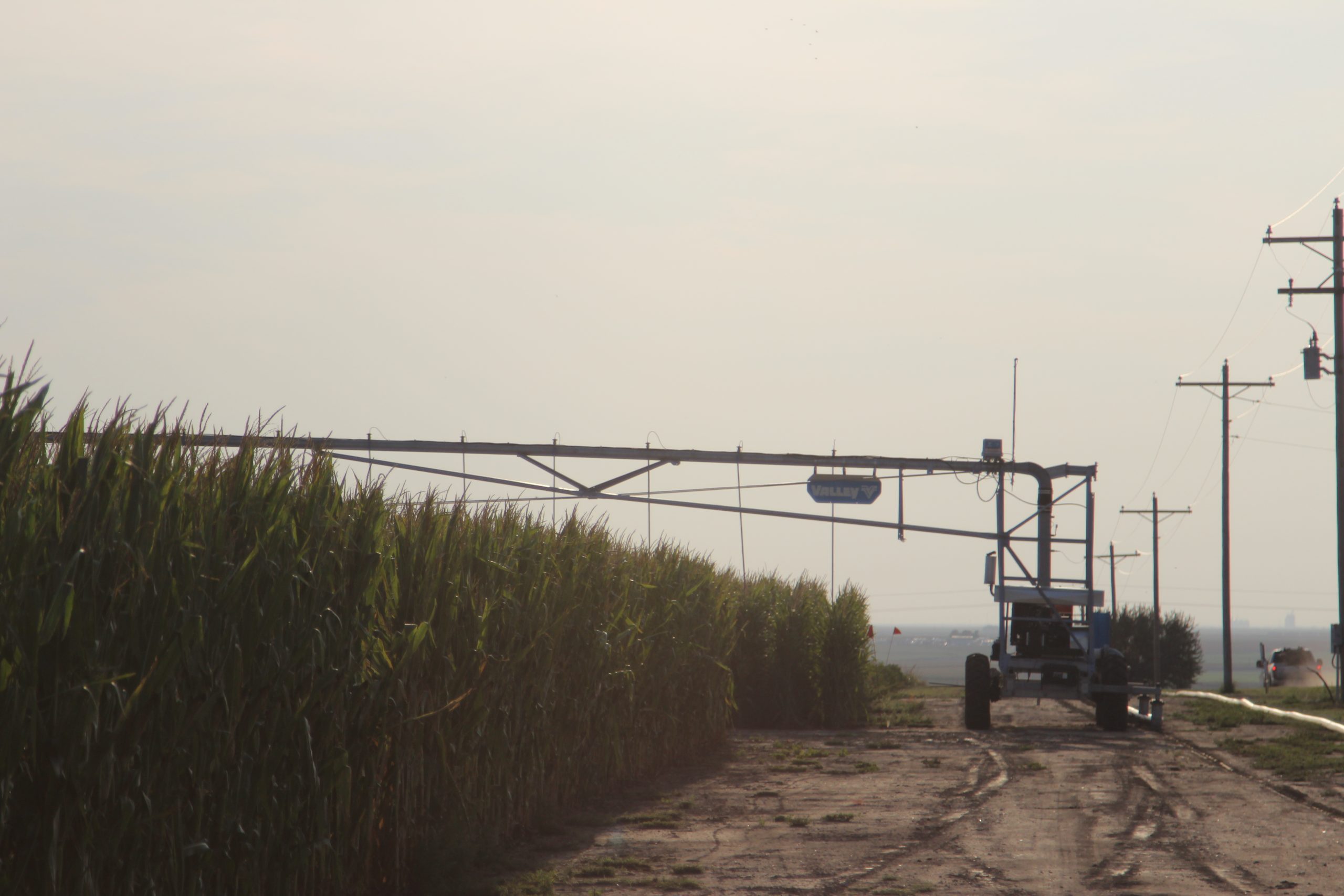 Farmers learned about water efficiency and corn prices at a recent KSU-TAPS tour. (Journal photo by Dave Bergmeier.)