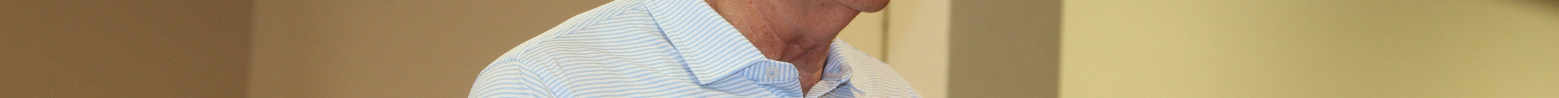 .S. Sen. Jerry Moran pauses for a moment during the Kansas Farm Bureau’s Agricultural Leadership Breakfast during the Kansas State Fair on Sept. 6. (Journal photo by Dave Bergmeier.)