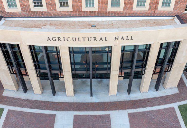 OSU Agriculture celebrates the one-year anniversary of moving into Agricultural Hall, the new home for the Ferguson College of Agriculture, OSU Ag Research and OSU Extension. (Photo by Mitchell Alcala, OSU Agriculture)