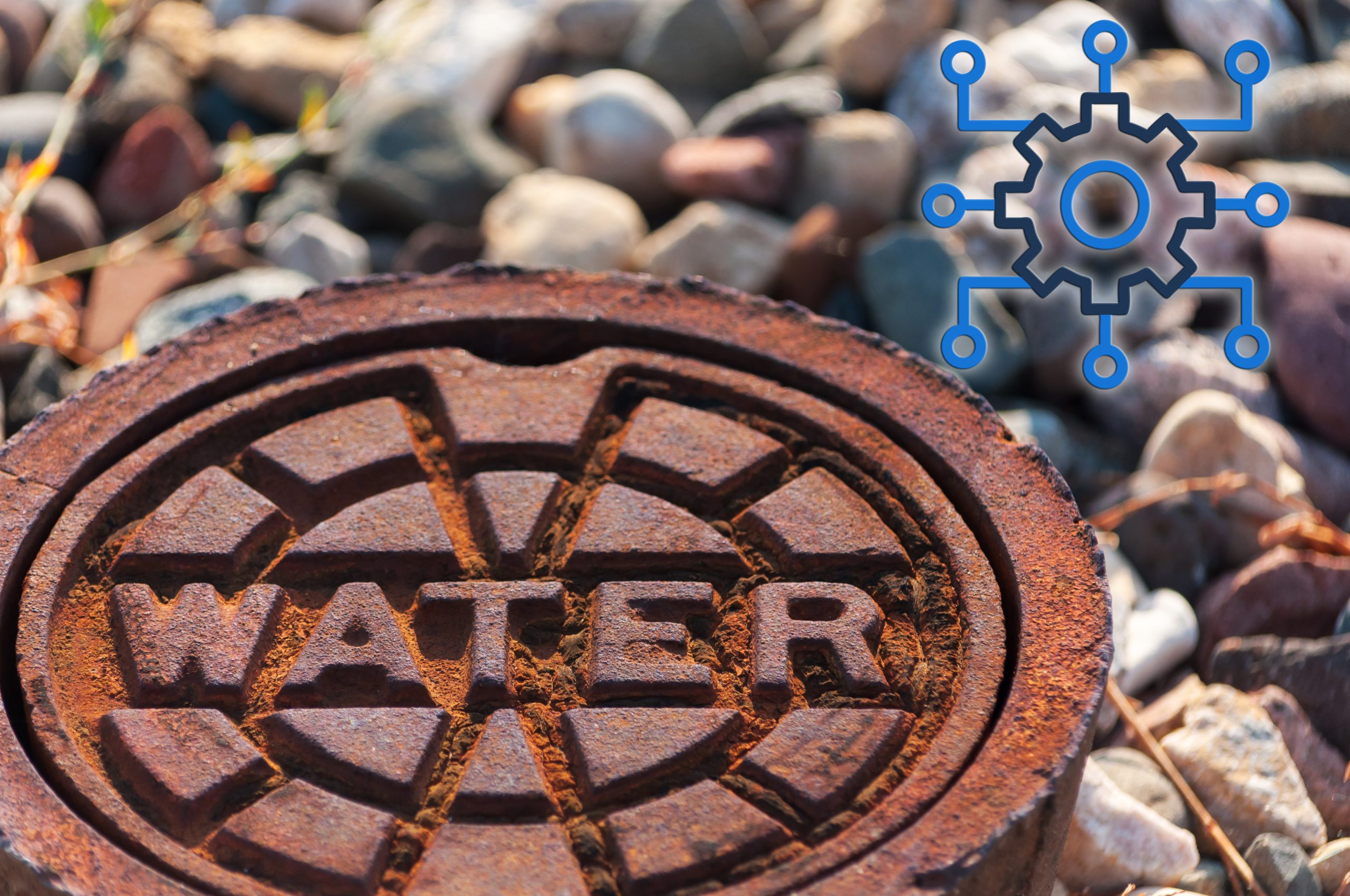 Rusty water supply lid on ground. (Adobe Stock │ #115983451 - happycreator)