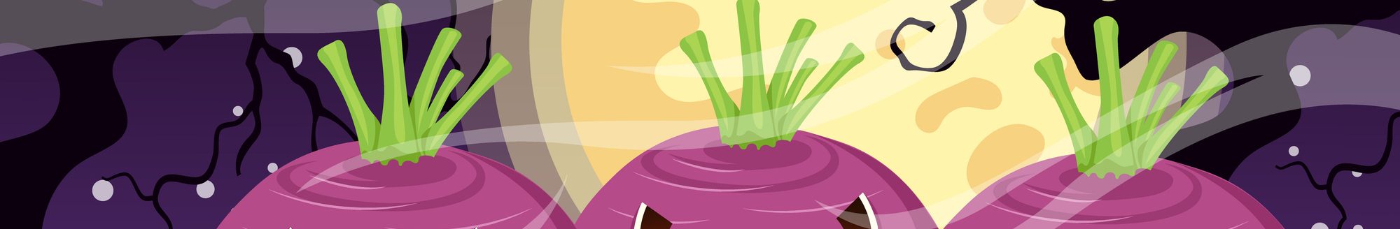 Happy Halloween. Turnip in the old days with moon background. (iStock │ #1426063285 - Eakachai Yabua)