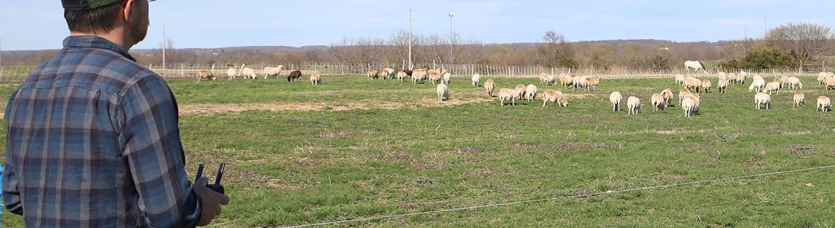 Use of drones in agriculture is increasing as row crop and livestock producers find new ways to improve efficiency and productivity. (Photo courtesy of Caleb O’Neal)