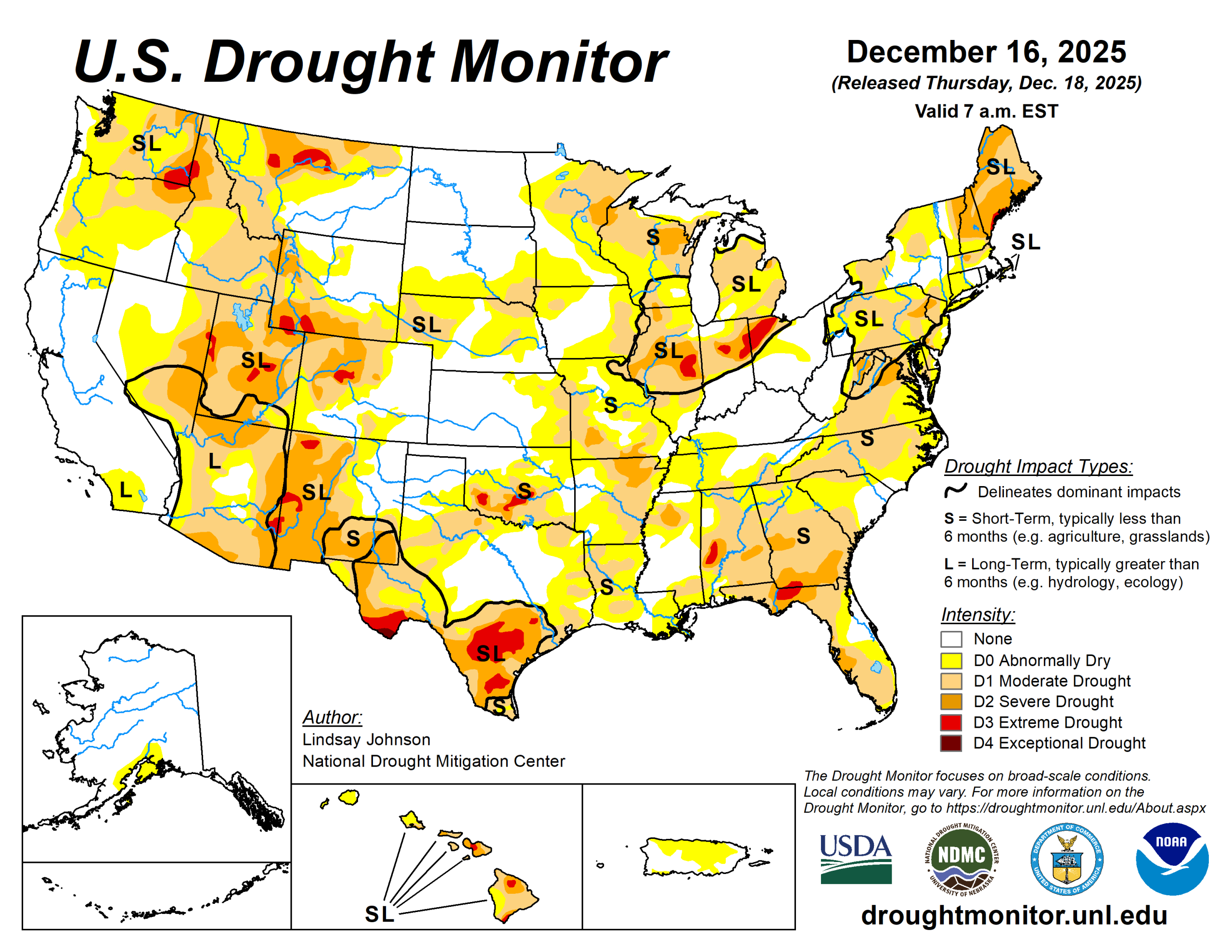 Temperature and precipitation patterns varied sharply across the country with eyes on Northwest, according to the U.S. Drought Monitor.
