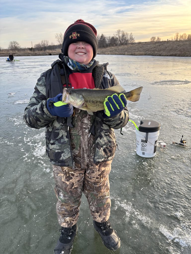 Brennen P. from Jackson County is excited for the 2025-2026 Iowa 4-H Fishing Club winter series to kick off. (Iowa State University Extension)