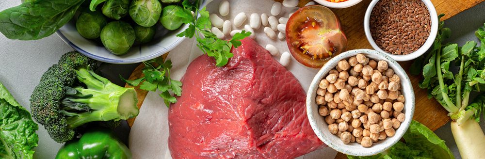 Healthy eating and balanced nutrition ingredients clean food. (Adobe Stock │ #319077519 - kucherav)