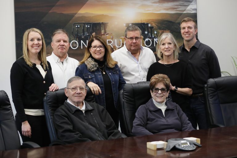 (Standing, left to right) Savana Brush LaRosh, Tom Brush, Heidi Brush Doane, Tim Brush, Jennifer Brush, Jake Brush; (seated) Doug Brush and Kay Brush. (Courtesy photo.)