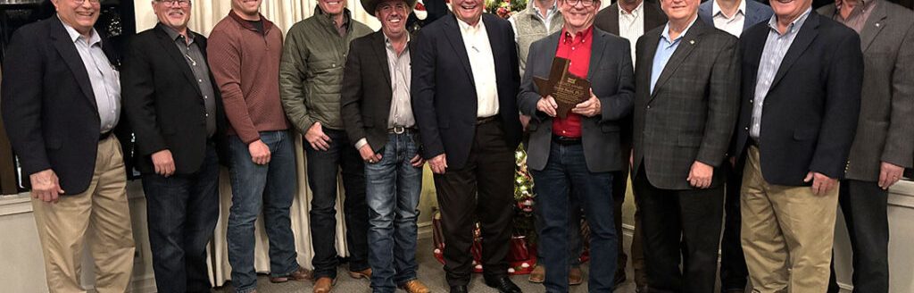 Jackie Rudd, Ph.D., Texas A&M AgriLife Research wheat breeder in Amarillo, was honored by the Texas Wheat Producers Board with the inaugural Texas Wheat Legacy Award. (Texas Wheat Producers)