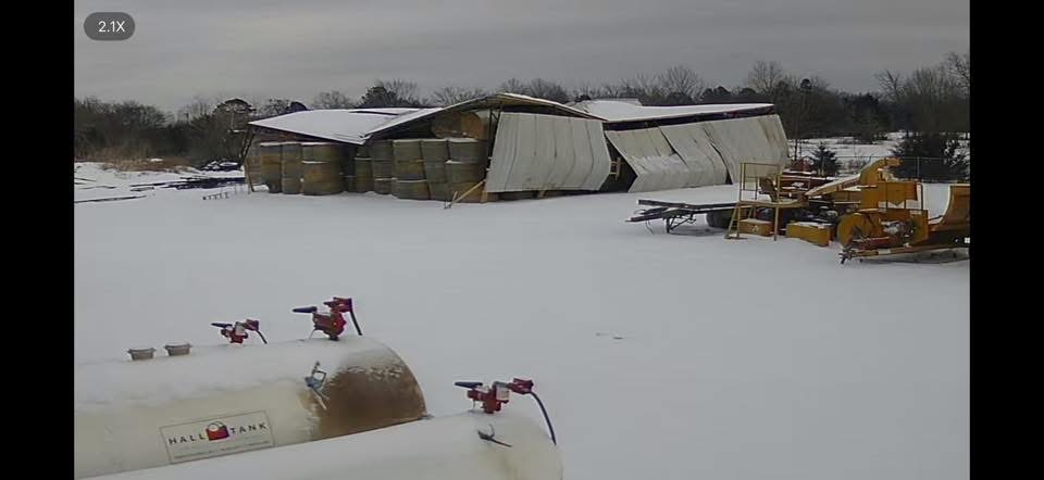 Storm damage in Yell County after significant snowfall, Jan. 24-25, 2026. Image courtesy Bobby Powell.