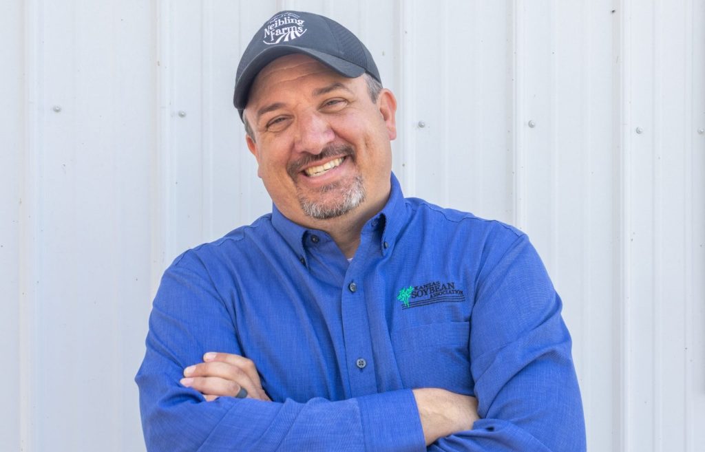 Kansas Soybean Association President Brett Neibling. (Courtesy photo.)