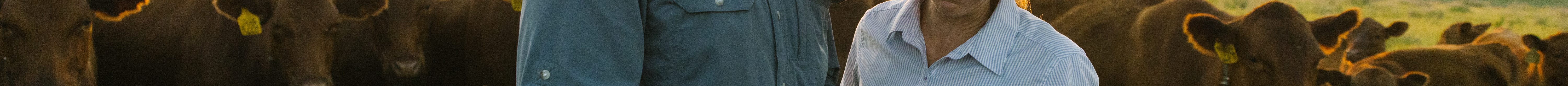 Daniel and Christine Mushrush use Halter technology to help manage their Red Angus herd in the Flint Hills of Kansas. (Courtesy photo.)