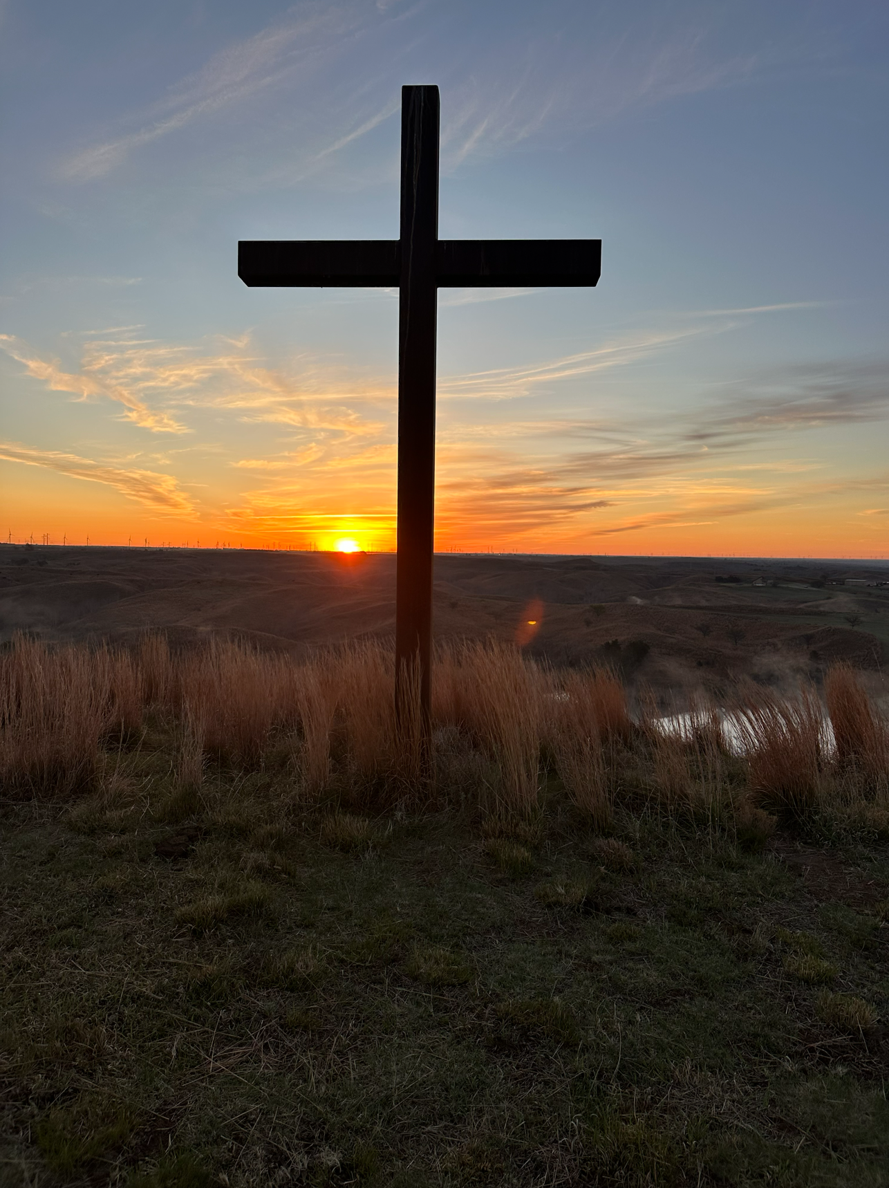 Cross on the hill, Easter, Photo by Jerry Nine