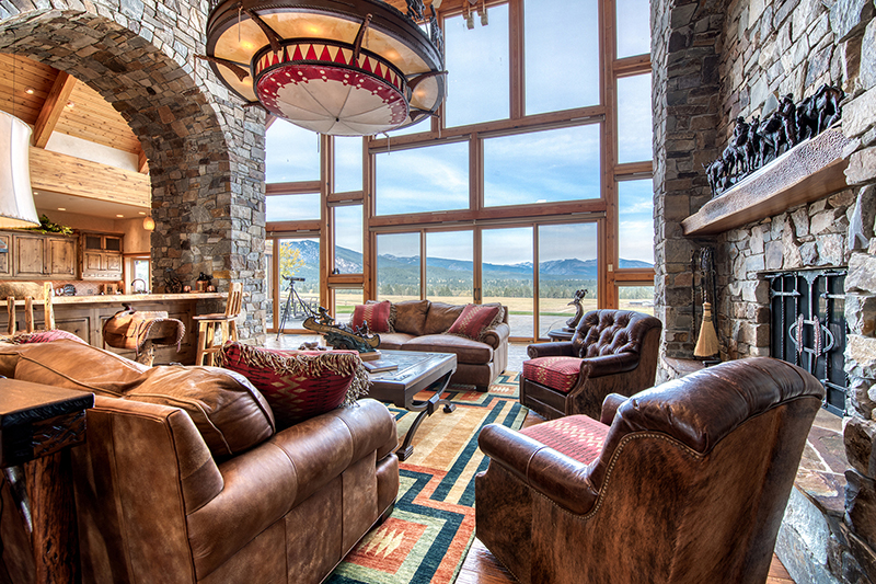 Enjoy panoramic views from the ranch's main residence. (Courtesy of Hall and Hall) 