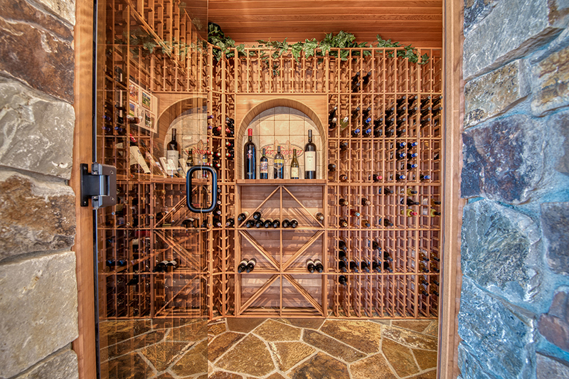 Wine room. (Courtesy of Hall and Hall)