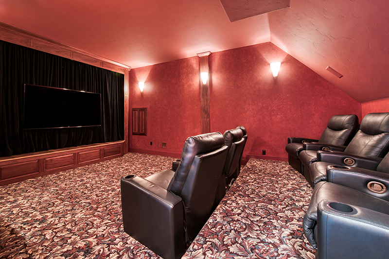 Private movie theater. (Courtesy of Hall and Hall)