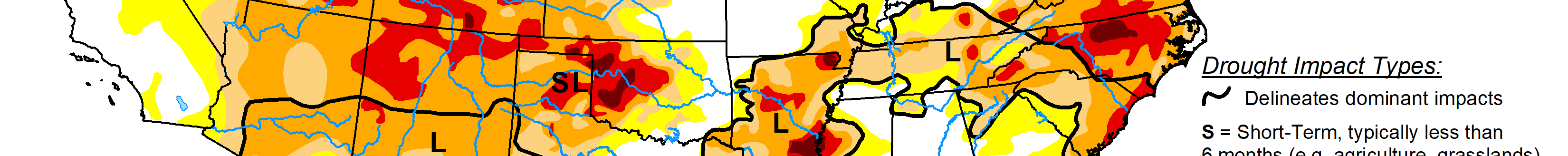 The U.S. Drought Monitor is jointly produced by the National Drought Mitigation Center at the University of Nebraska-Lincoln, the U.S. Department of Agriculture