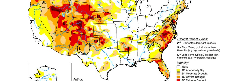 The U.S. Drought Monitor is jointly produced by the National Drought Mitigation Center at the University of Nebraska-Lincoln, the U.S. Department of Agriculture and the National Oceanic Atmospheric Administration. (Map courtesy of NDMC.)