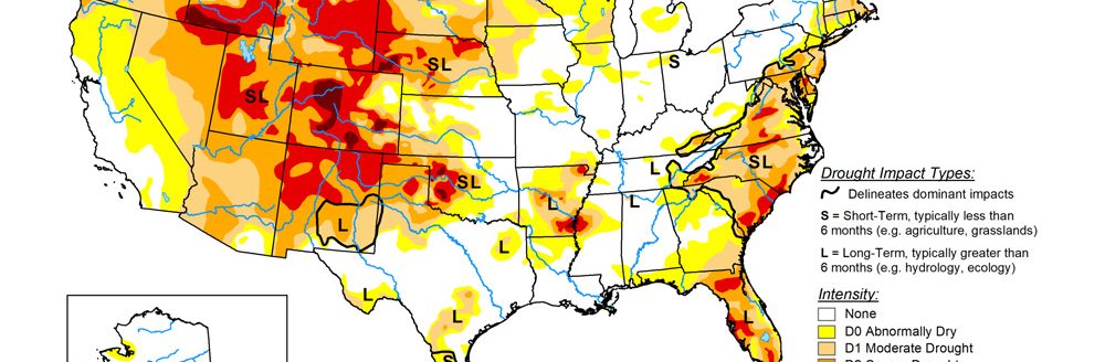 The U.S. Drought Monitor is jointly produced by the National Drought Mitigation Center at the University of Nebraska-Lincoln, the U.S. Department of Agriculture and the National Oceanic Atmospheric Administration. (Map courtesy of NDMC.)