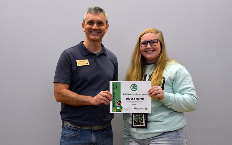 Alyssa Harris of Livingston County was selected as one of Missouri's 20 delegates to the 2026 National 4-H Conference in Atlanta. (Missouri 4-H)