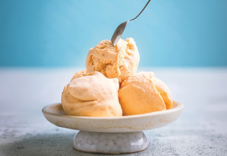 Peach Ice Cream (Courtesy of Unsplash)