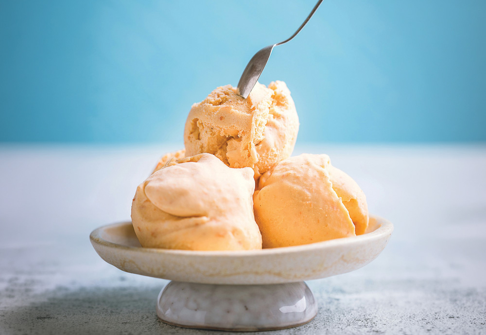 Peach Ice Cream (Courtesy of Unsplash)