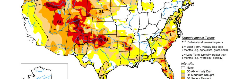 The U.S. Drought Monitor is jointly produced by the National Drought Mitigation Center at the University of Nebraska-Lincoln, the U.S. Department of Agriculture and the National Oceanic Atmospheric Administration. (Map courtesy of NDMC.)
