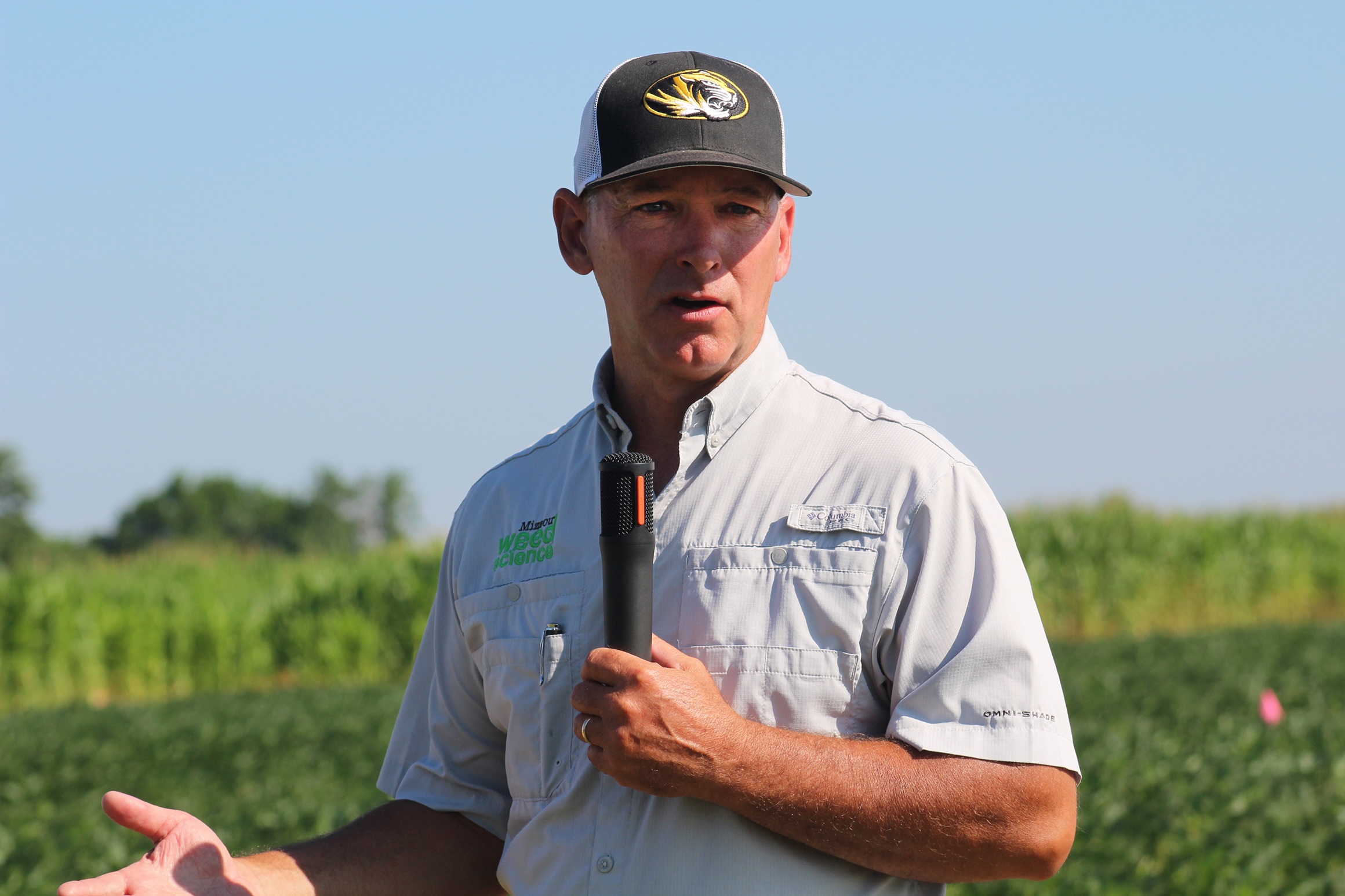 Mizzou Weed Science team is led by MU Extension weed scientist Kevin Bradley. The team continues its research efforts to find solutions to reducing weeds in Missouri row crops. (Photo by Linda Geist.)