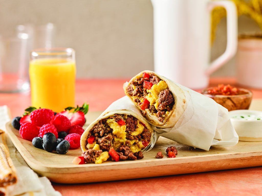 Beef Breakfast Burritos (Courtesy of Beef Loving Texans)