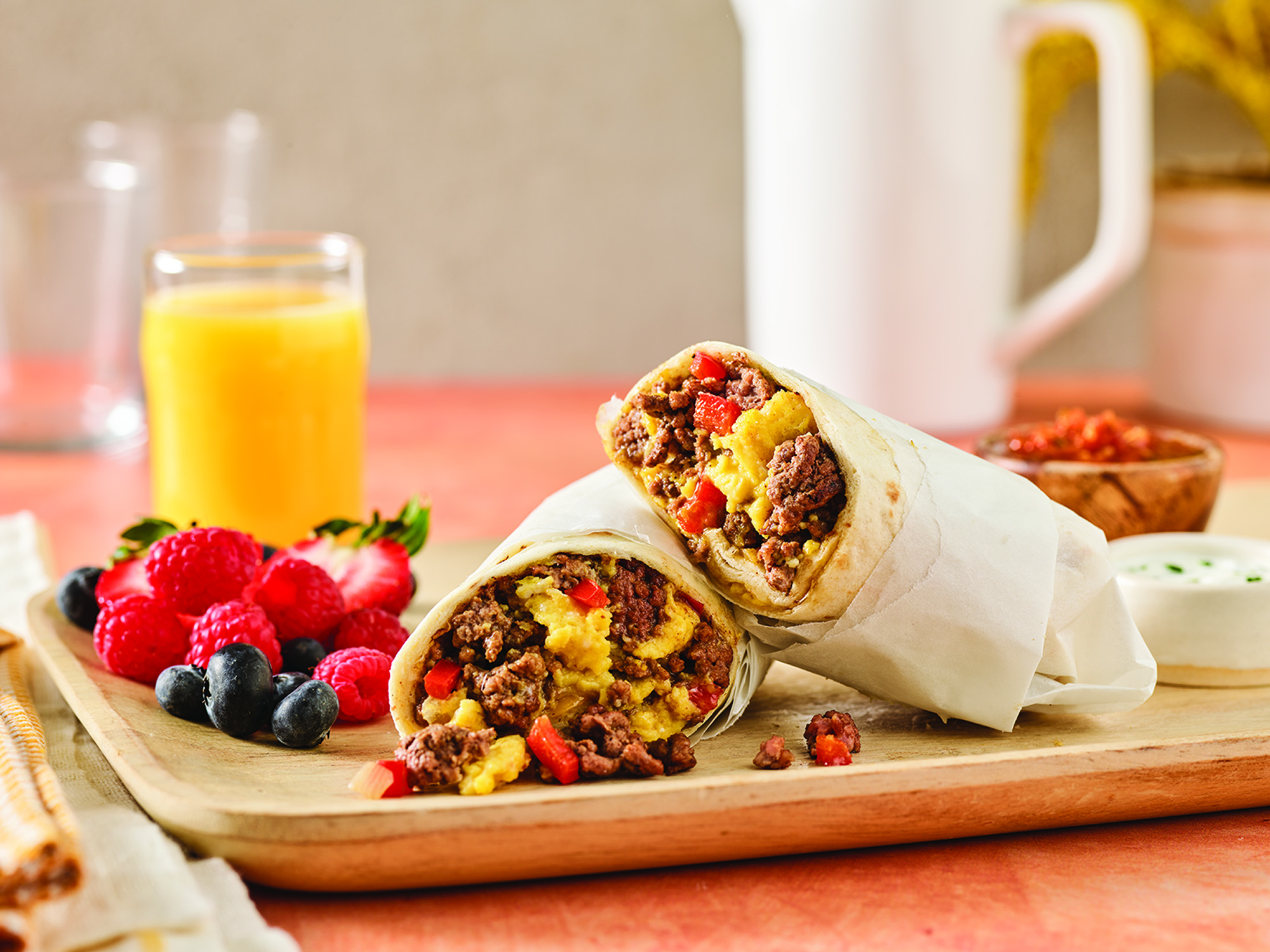 Beef Breakfast Burritos (Courtesy of Beef Loving Texans)