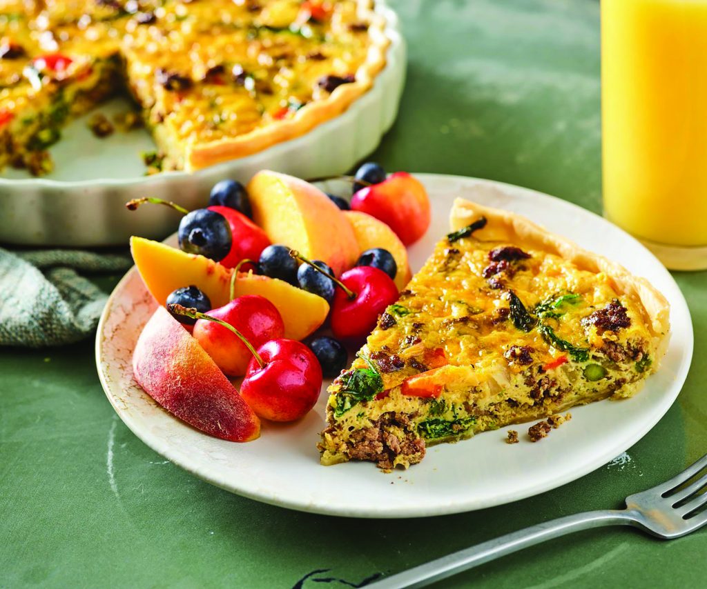 Beef and Veggie Quiche (Courtesy of Beef Loving Texans)