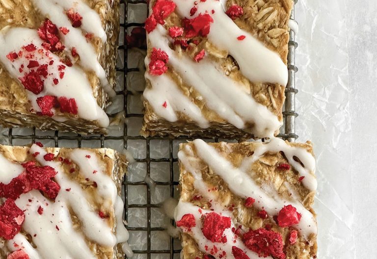 Peanut Butter and Jelly Oat Bars (Photo courtesy of Unsplash)