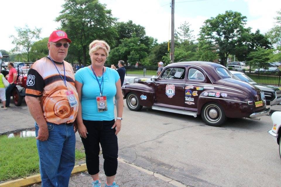 My sister and Dad getting ready for the Great Race. (Photo courtesy of Trinity Trump Davis.)