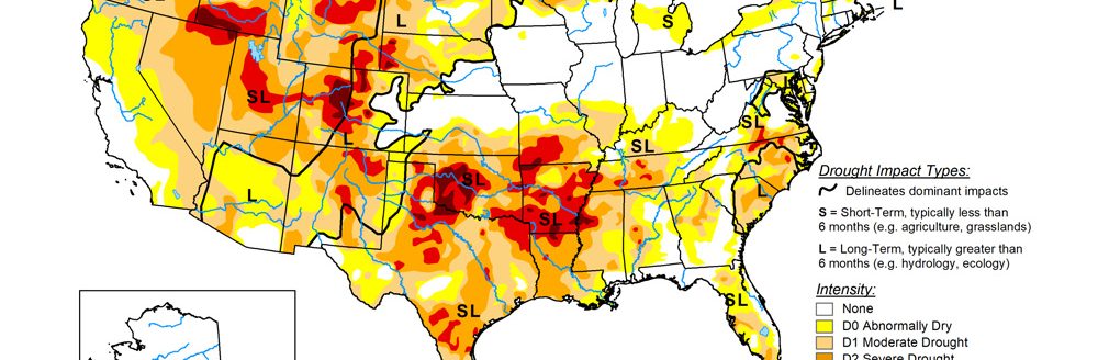 The U.S. Drought Monitor is jointly produced by the National Drought Mitigation Center at the University of Nebraska-Lincoln, the U.S. Department of Agriculture and the National Oceanic Atmospheric Administration. (Map courtesy of NDMC.)